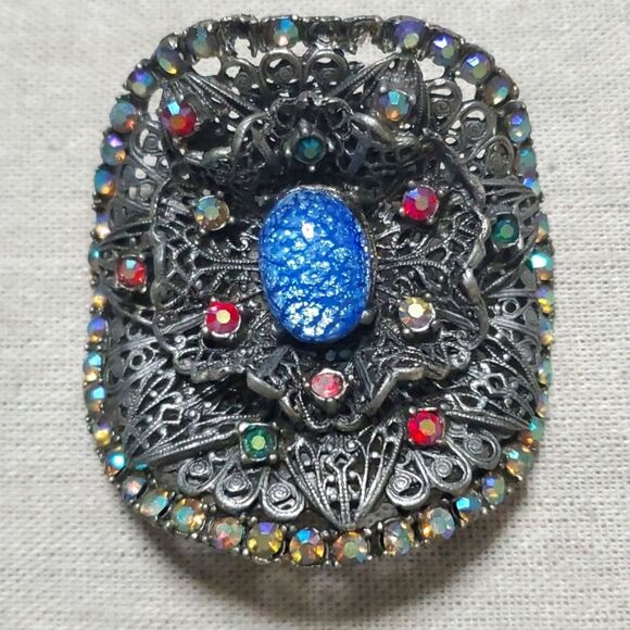 Vintage Massive Musi Dragons Breath Crystal MCM Shoe Clip - Picture 1 of 8